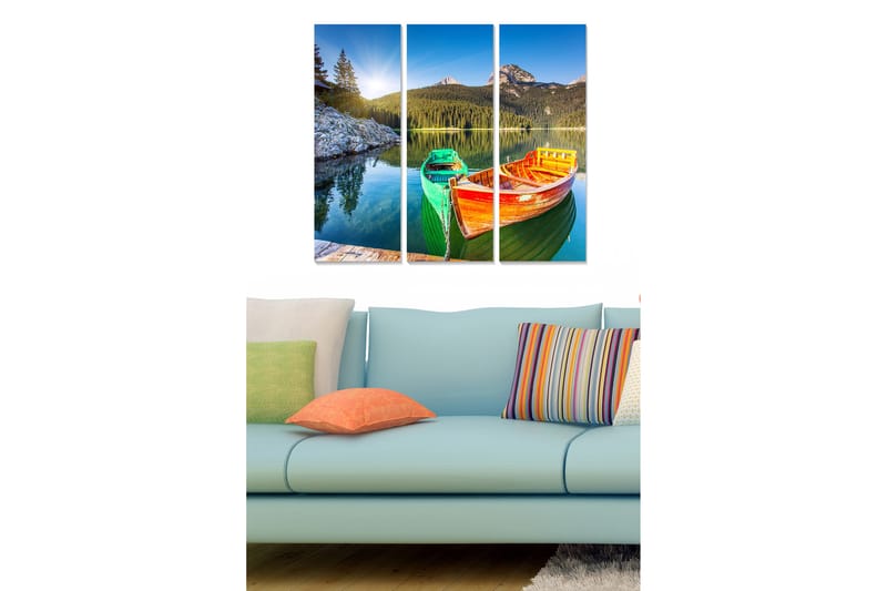 CANVASTAVLA Scenic 3-pack Flerfärgad 20x50 cm - Inredning & dekor - Tavlor & konst - Canvastavla