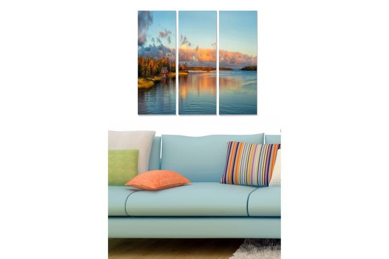 CANVASTAVLA Scenic 3-pack Flerfärgad 20x50 cm - Inredning & dekor - Tavlor & konst - Canvastavla