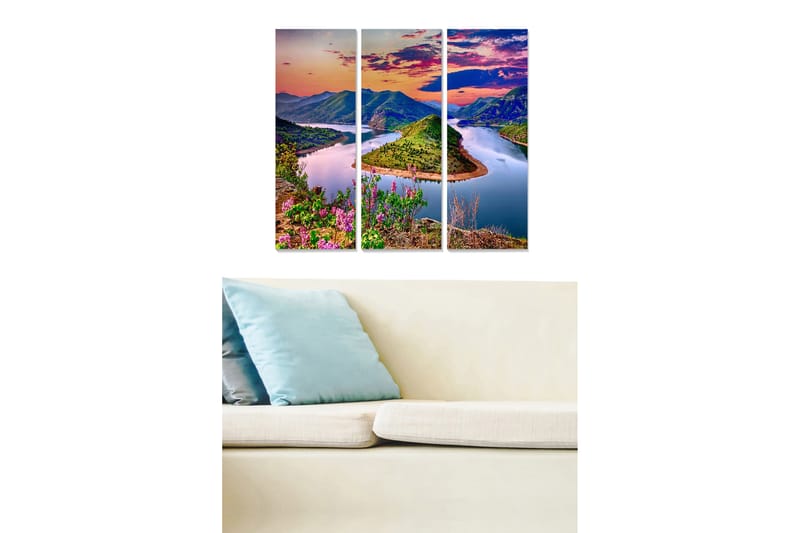 CANVASTAVLA Scenic 3-pack Flerfärgad 20x50 cm - Inredning & dekor - Tavlor & konst - Canvastavla