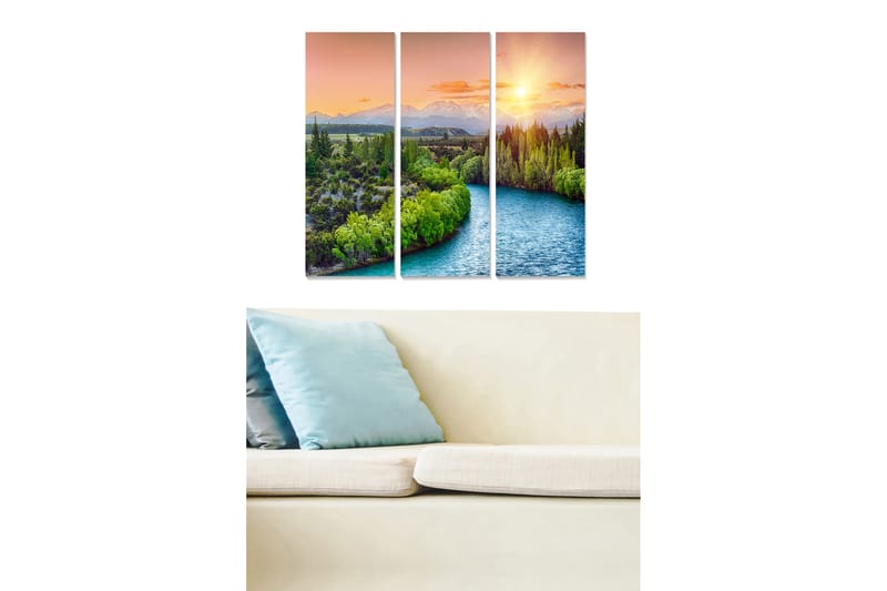 CANVASTAVLA Scenic 3-pack Flerfärgad 20x50 cm - Inredning & dekor - Tavlor & konst - Canvastavla