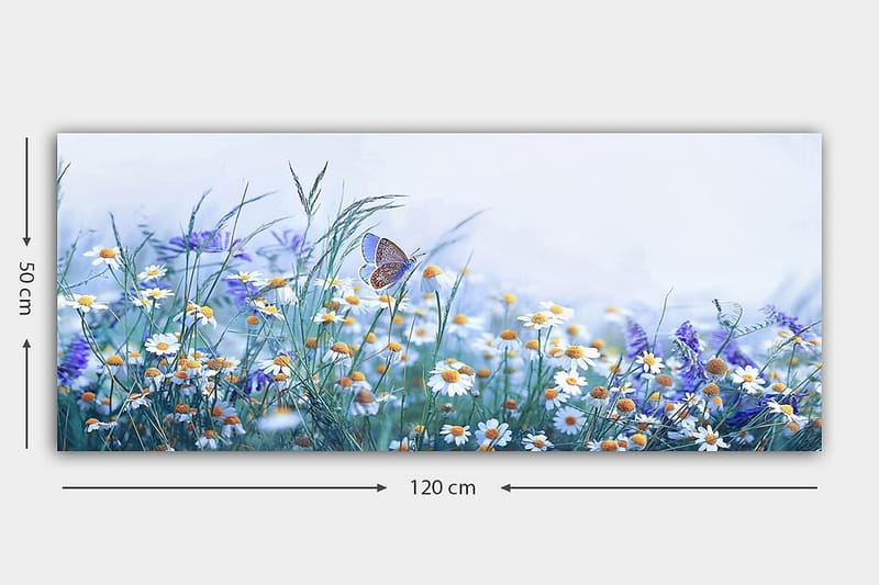 CANVASTAVLA YTY Floral & Botanical Flerfärgad 120x50 cm - Inredning & dekor - Tavlor & konst - Canvastavla