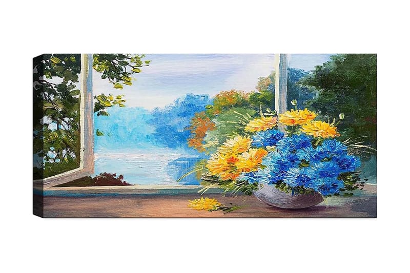 CANVASTAVLA YTY Floral & Botanical Flerfärgad 120x50 cm - Inredning & dekor - Tavlor & konst - Canvastavla