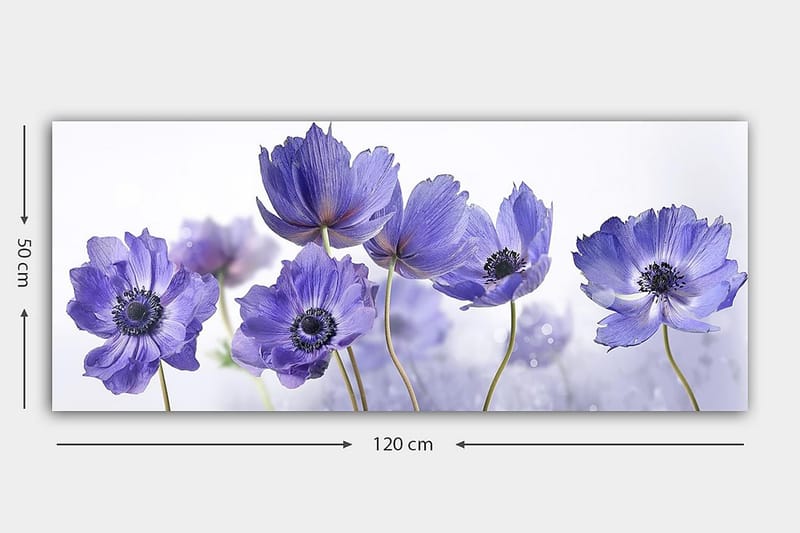 CANVASTAVLA YTY Floral & Botanical Flerfärgad 120x50 cm - Inredning & dekor - Tavlor & konst - Canvastavla