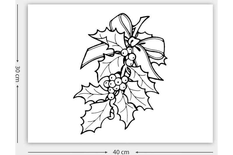 DEKORATIV CANVASTAVLA 30x40 cm Vit|Svart - Inredning & dekor - Tavlor & konst - Canvastavla