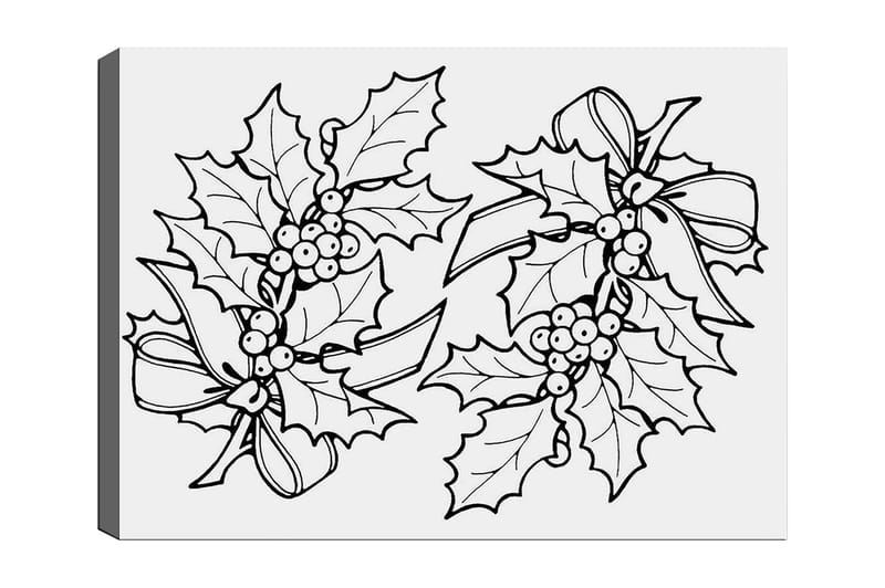 DEKORATIV CANVASTAVLA 30x40 cm Vit|Svart - Inredning & dekor - Tavlor & konst - Canvastavla