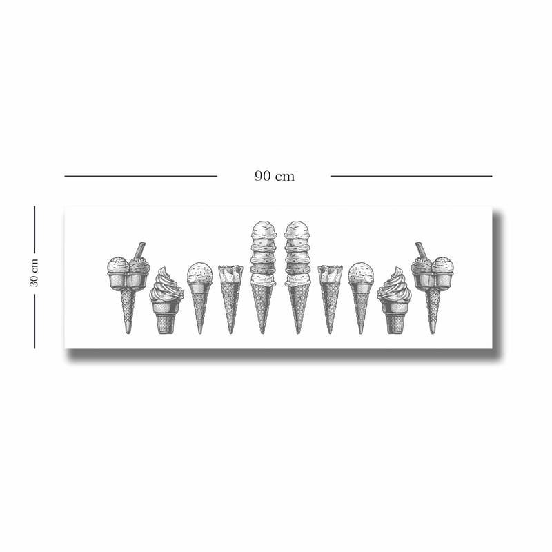 DEKORATIV CANVASTAVLA 30x90 cm Flerfärgad - Inredning & dekor - Tavlor & konst - Canvastavla