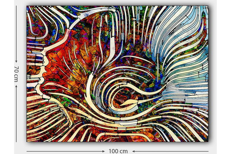 DEKORATIV CANVASTAVLA 70x100 cm Flerfärgad - Inredning & dekor - Tavlor & konst - Canvastavla