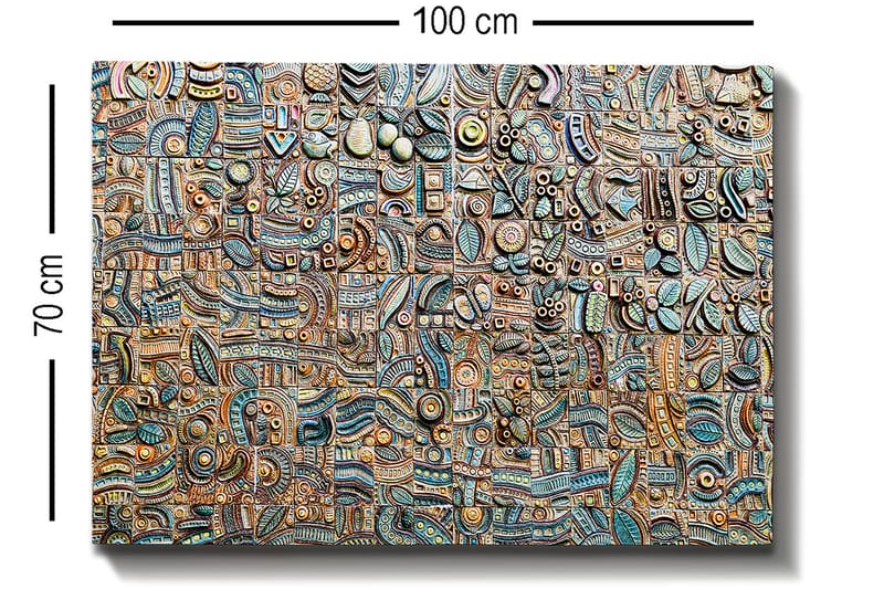 DEKORATIV CANVASTAVLA 70x100 cm Flerfärgad - Inredning & dekor - Tavlor & konst - Canvastavla