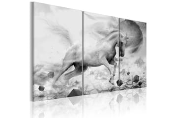 Tavla A Unicorn On The Edge Of The World 120X80 Vit