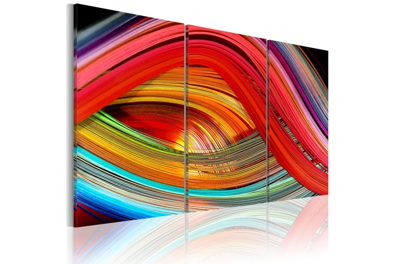 TAVLA An abstract rainbow 90x60 - Artgeist sp. z o. o. - Inredning & dekor - Tavlor & konst - Canvastavla