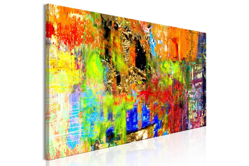 TAVLA Colourful Abstraction (1 Part) Narrow 135x45 - Artgeist sp. z o. o. - Inredning & dekor - Tavlor & konst - Canvastavla