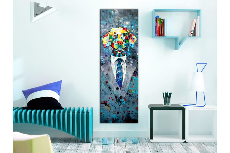 TAVLA Dog in a Suit 45x135 - Artgeist sp. z o. o. - Inredning & dekor - Tavlor & konst - Canvastavla