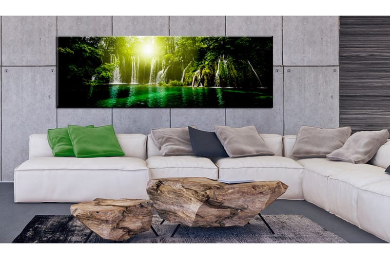 TAVLA Emerald Treasure 120x40 - Artgeist sp. z o. o. - Inredning & dekor - Tavlor & konst - Canvastavla