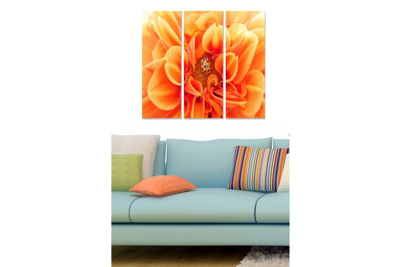 Tavla Floral 3-Pack Flerfärgad 20X50 - 20x50 cm - Inredning & dekor - Tavlor & konst - Canvastavla