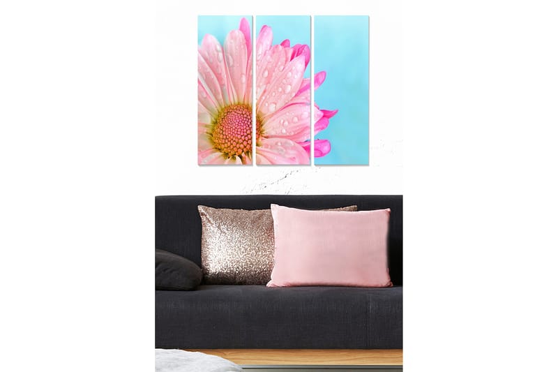 Tavla Floral 3-Pack Flerfärgad 20X50 Cm - 20x50 cm - Inredning & dekor - Tavlor & konst - Canvastavla