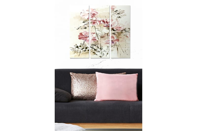 Tavla Floral 3-Pack Flerfärgad 20X50 Cm - 20x50 cm - Inredning & dekor - Tavlor & konst - Canvastavla