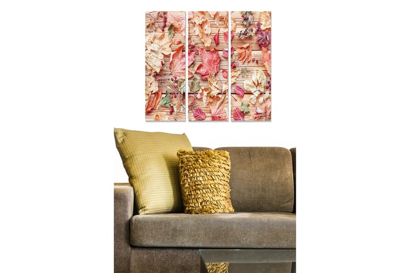 Tavla Floral 3-Pack Flerfärgad 20X50 Cm - 20x50 cm - Inredning & dekor - Tavlor & konst - Canvastavla