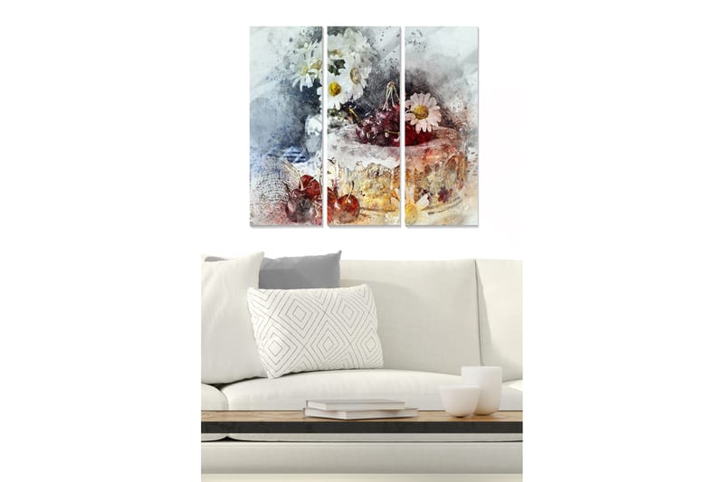 Tavla Floral 3-Pack Flerfärgad 20X50 Cm - 20x50 cm - Inredning & dekor - Tavlor & konst - Canvastavla