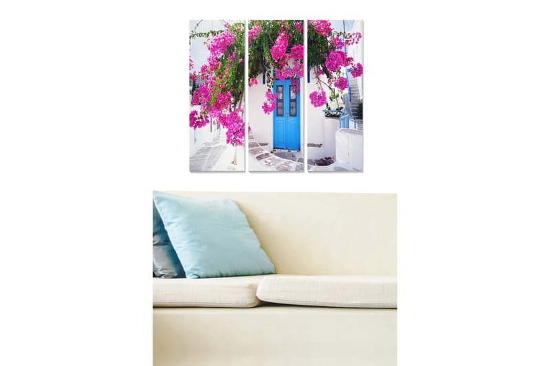 Tavla Floral 3-Pack Flerfärgad 20X50 Cm - 20x50 cm - Inredning & dekor - Tavlor & konst - Canvastavla