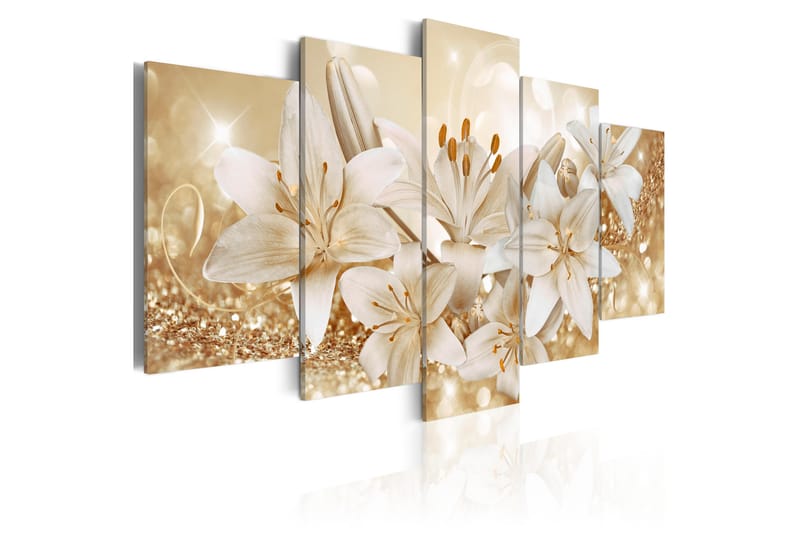 Tavla Golden Bouquet 100X50 Beige - Artgeist sp. z o. o. - Inredning & dekor - Tavlor & konst - Canvastavla