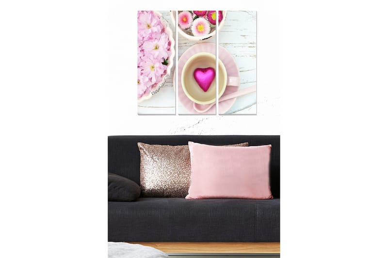 Tavla Love 3-Pack Flerfärgad 20X50 - 20x50 cm - Inredning & dekor - Tavlor & konst - Canvastavla