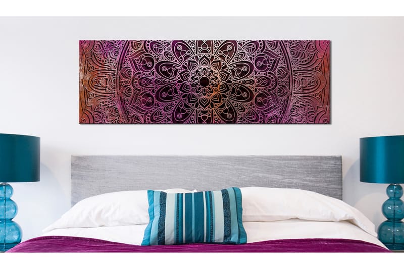 Tavla Mandala Amethyst Energy 150X50 Röd - Artgeist sp. z o. o. - Inredning & dekor - Tavlor & konst - Canvastavla