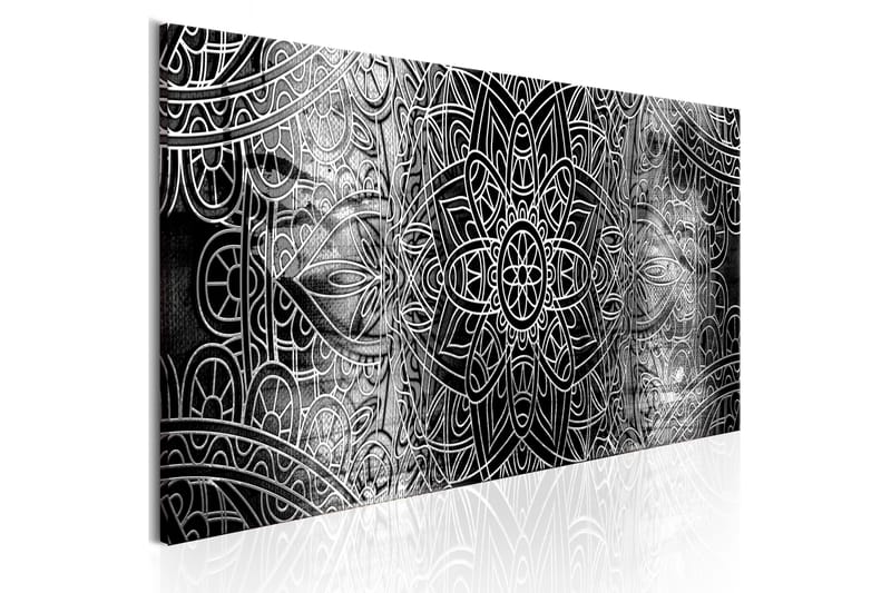 Tavla Mandala Grey Depths 150X50 Grå|Svart - Artgeist sp. z o. o. - Inredning & dekor - Tavlor & konst - Canvastavla