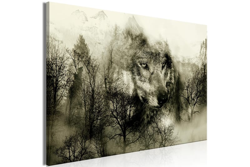 TAVLA Mountain Predator (1 Part) Wide Beige 90x60 - Artgeist sp. z o. o. - Inredning & dekor - Tavlor & konst - Canvastavla