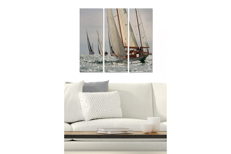 Tavla Nautical 3-Pack Flerfärgad 20X50 - 20x50 cm - Inredning & dekor - Tavlor & konst - Canvastavla