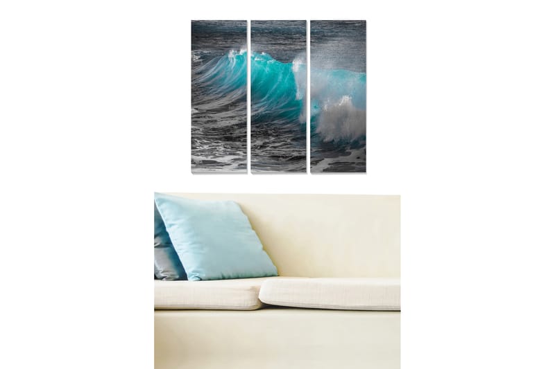 Tavla Nautical 3-Pack Flerfärgad 20X50 - 20x50 cm - Inredning & dekor - Tavlor & konst - Canvastavla