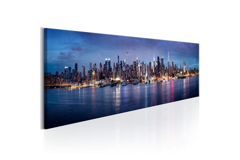 Tavla New York Nights 150X50 Blå - Artgeist sp. z o. o. - Inredning & dekor - Tavlor & konst - Canvastavla