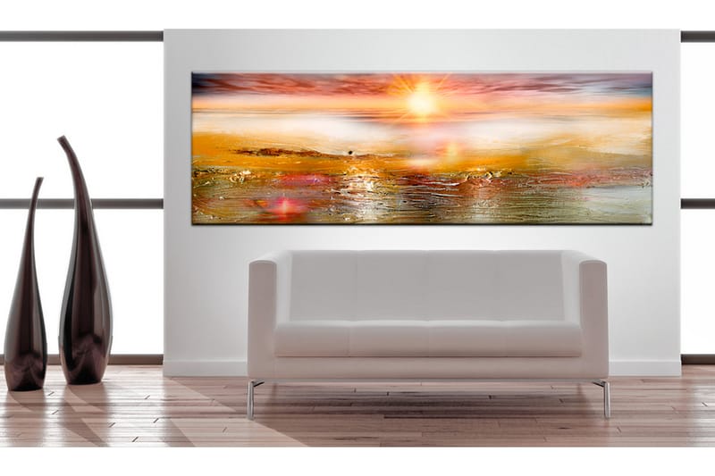 Tavla Orange Sea 150X50 Orange|Flerfärgad - Artgeist sp. z o. o. - Inredning & dekor - Tavlor & konst - Canvastavla