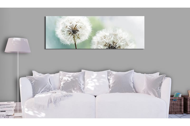 Tavla Romantic Summer 150X50 Vit Blommor - Artgeist sp. z o. o. - Inredning & dekor - Tavlor & konst - Canvastavla