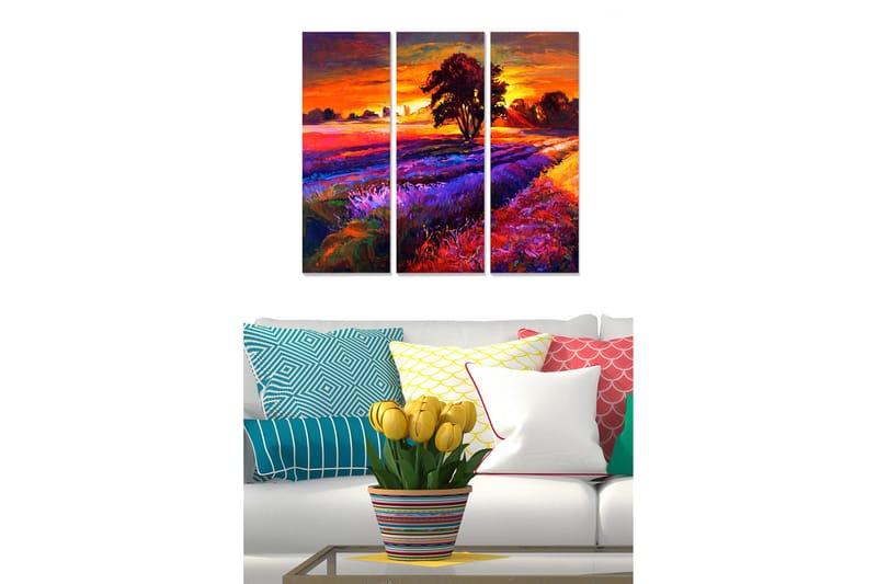 Tavla Scenic 3-Pack Flerfärgad 20X50 - 20x50 cm - Inredning & dekor - Tavlor & konst - Canvastavla