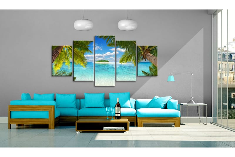 Tavla Paradise Island 100X50 Flerfärgad - Artgeist sp. z o. o. - Inredning & dekor - Tavlor & konst - Canvastavla