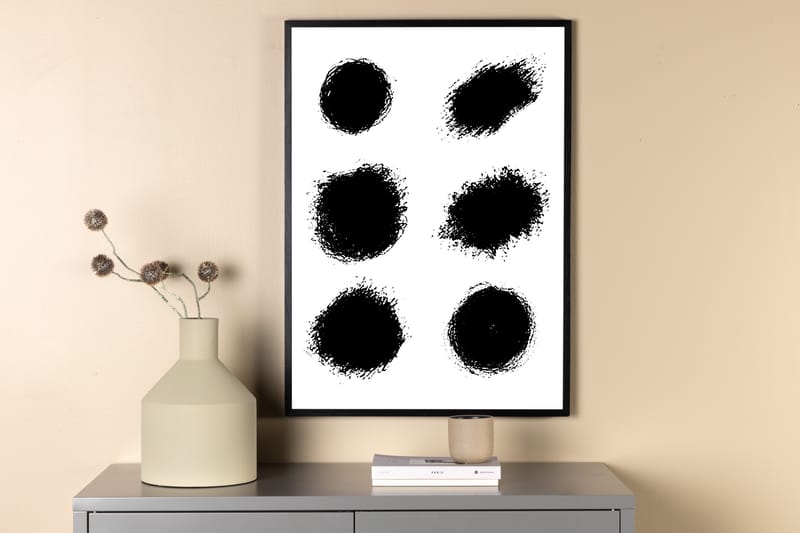 Poster Dots 30x40 cm - Vit - Inredning & dekor - Tavlor & konst - Poster & print