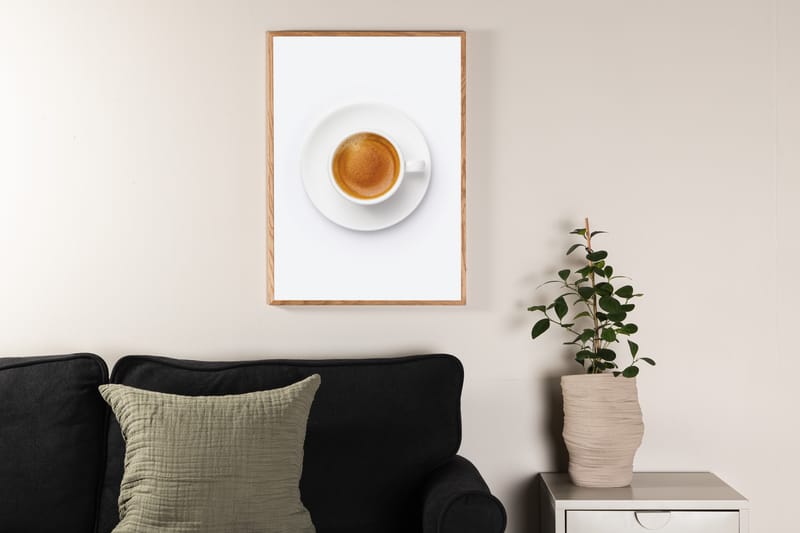 Poster Skimmed coffee 21x30 cm - Brun/Vit - Inredning & dekor - Tavlor & konst - Poster & print