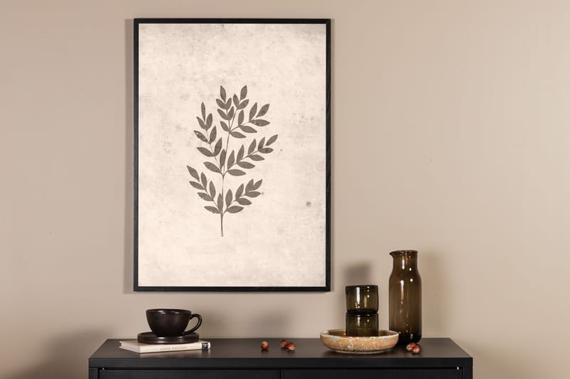 Poster Spring leaf 21x30 cm - Beige - Inredning & dekor - Tavlor & konst - Poster & print