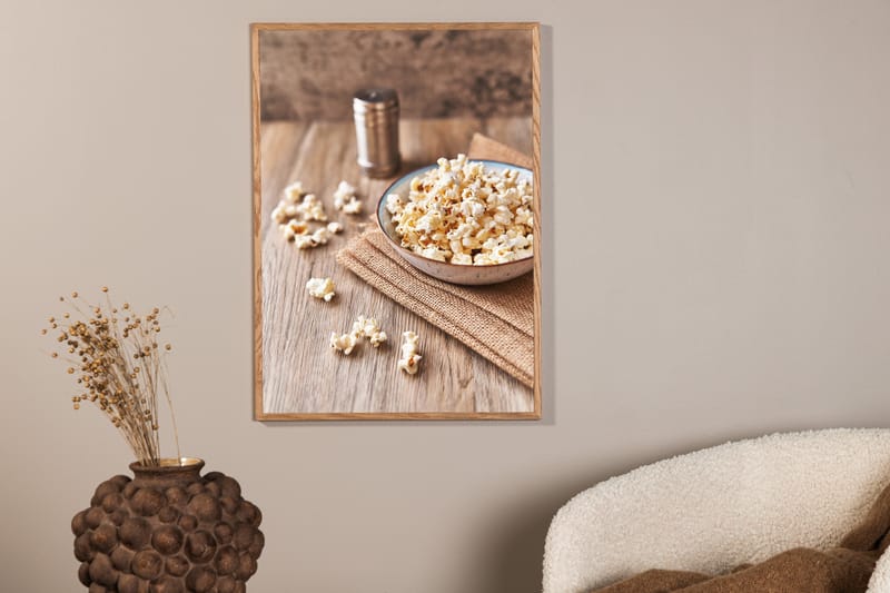 Poster Popcorn 50x70 cm - Beige - Inredning & dekor - Tavlor & konst - Poster & print