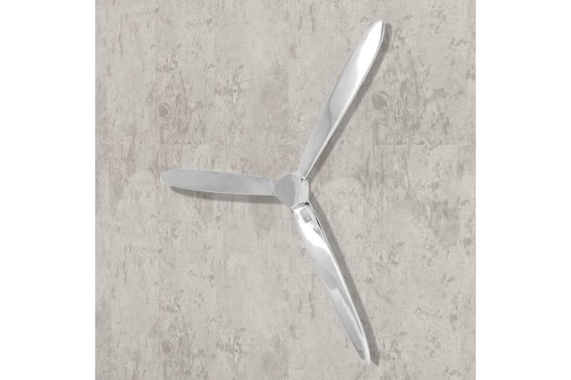 Väggmonterad propeller aluminium silver 70 cm - Silver - Inredning & dekor - Tavlor & konst