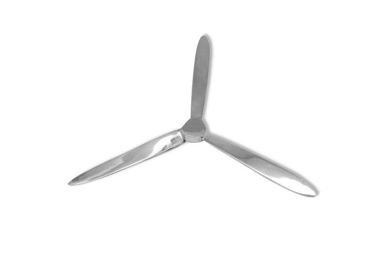 Väggmonterad propeller aluminium silver 70 cm - Silver - Inredning & dekor - Tavlor & konst