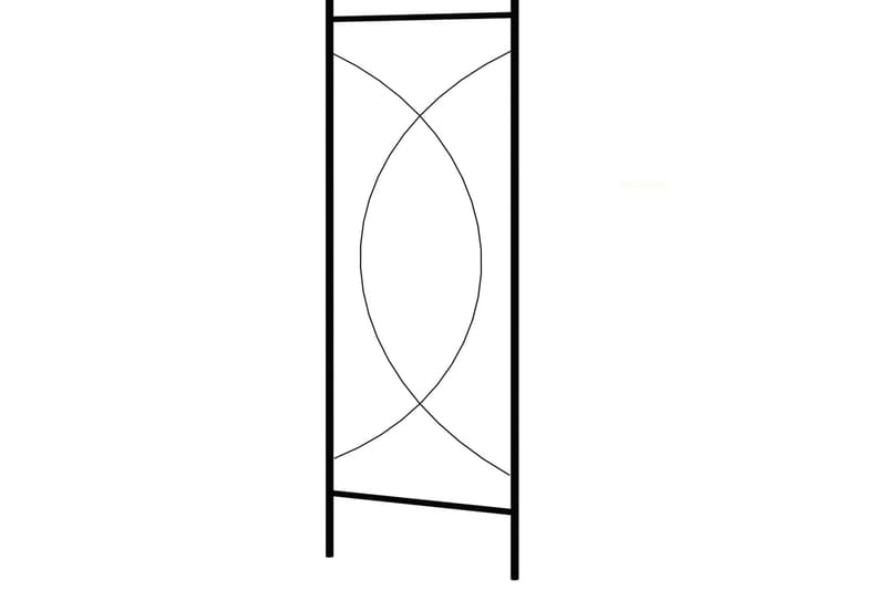 Trädgårdsbåge 150x34x240 cm järn - Svart - Inredning & dekor - Trädgårdsdekoration - Rosenbåge