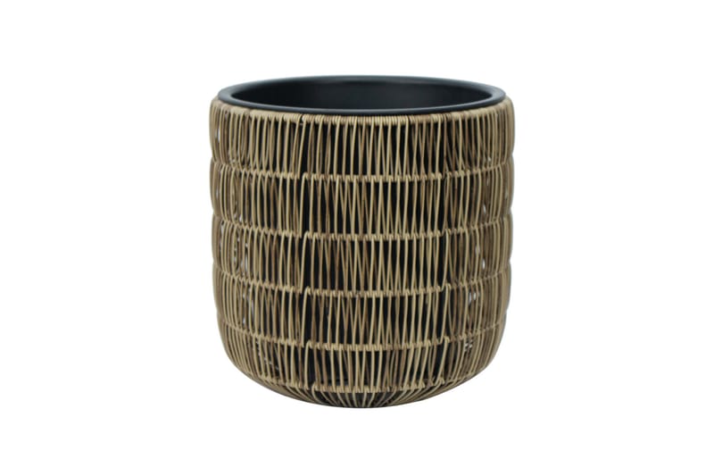 WICKER Blomkruka D35xH36 cm Ljusbrun - Inredning & dekor - Trädgårdsdekoration - Utomhuskrukor - Blomkrukor