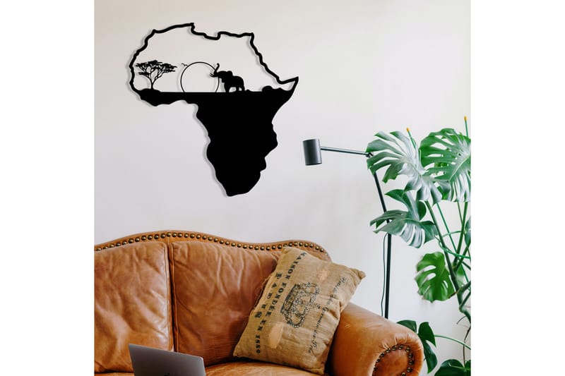 AFRICAN 1 Väggdekor Svart - Inredning & dekor - Väggdekor - Skyltar - Plåtskylt