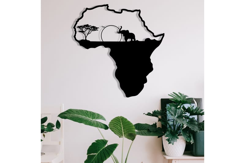 AFRICAN 1 Väggdekor Svart - Inredning & dekor - Väggdekor - Skyltar - Plåtskylt