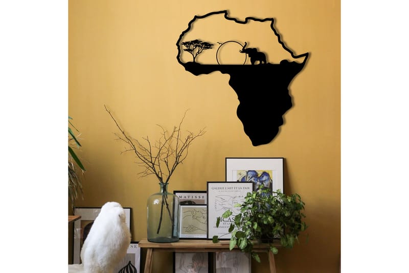 AFRICAN 1 Väggdekor Svart - Inredning & dekor - Väggdekor - Skyltar - Plåtskylt