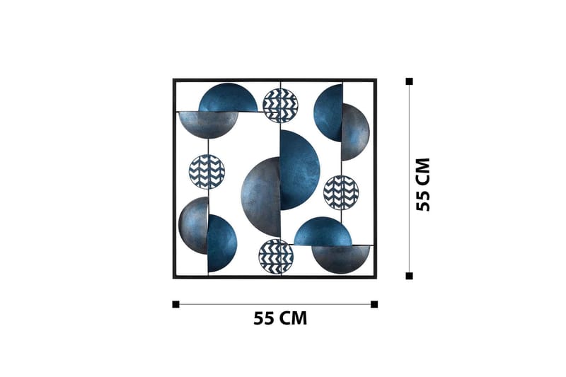 AURORA 5 Väggdekor Blå - Inredning & dekor - Väggdekor - Skyltar - Plåtskylt