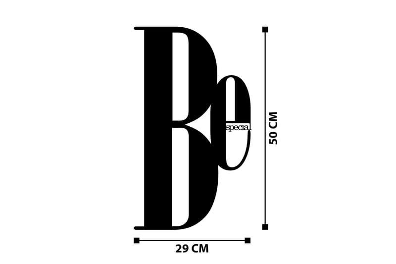 BE SPECIAL Väggdekor Svart - Inredning & dekor - Väggdekor - Skyltar - Plåtskylt
