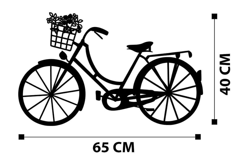 BIKE Väggdekor Svart - Inredning & dekor - Väggdekor - Skyltar - Plåtskylt