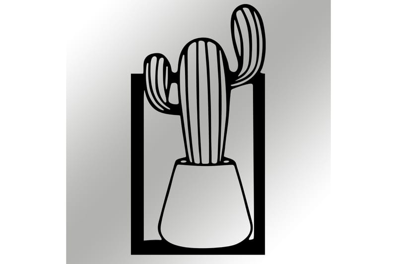 CACTUS Väggdekor Svart - Inredning & dekor - Väggdekor - Skyltar - Plåtskylt